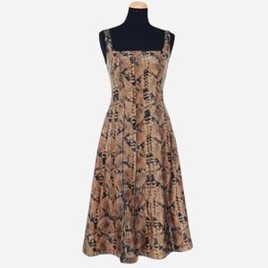 NWT 7 For All Mankind Elegant Snake Print Midi Dress